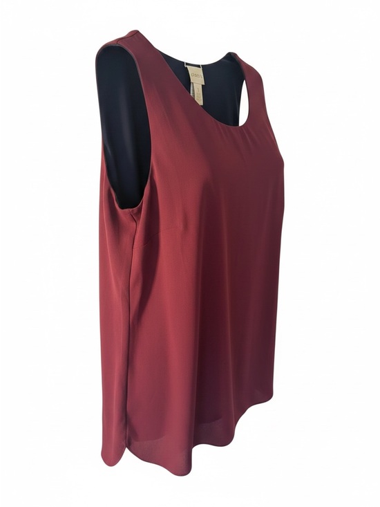 Chico's Tops - Chico's Sleeveless Scoop-Neck Tank Top in Wine Red